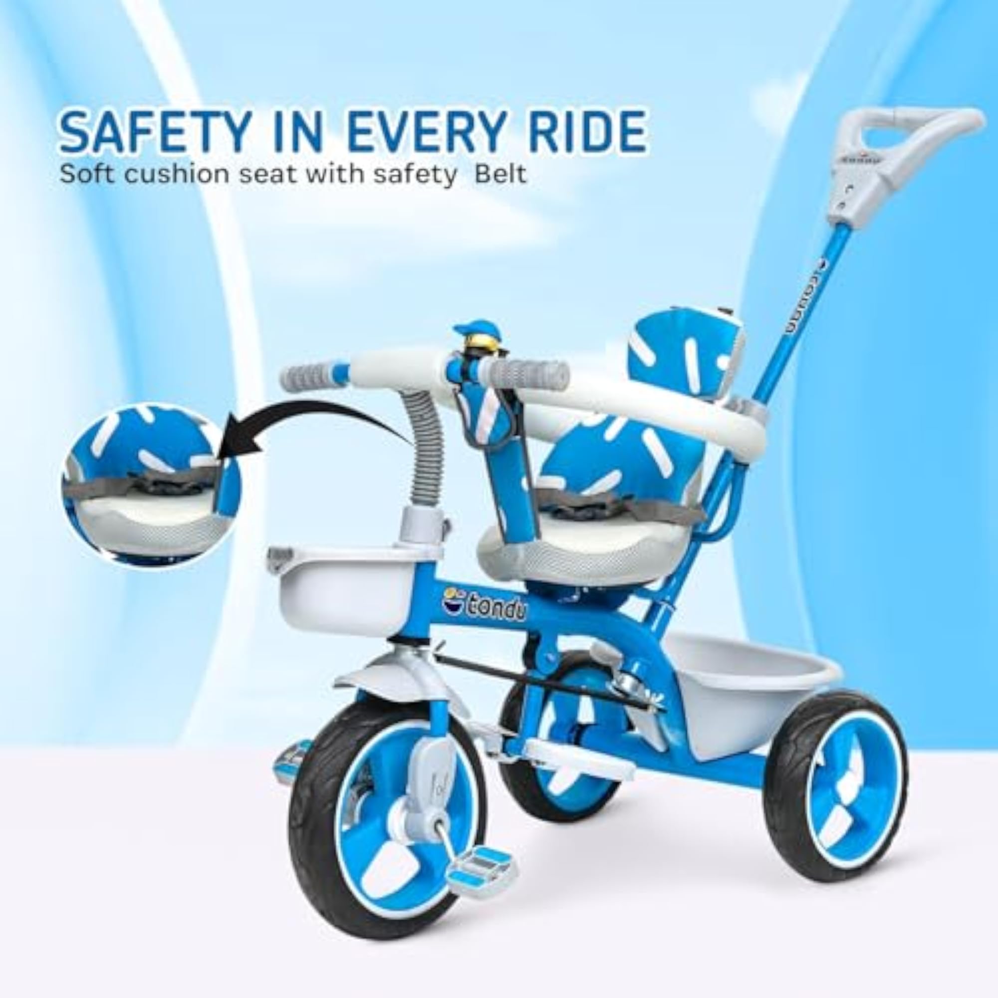 Tricycle for Baby with Safety Features